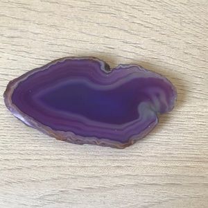 Purple Polished Agate Slice